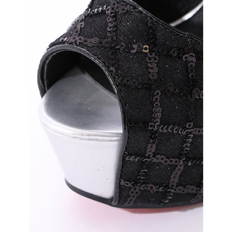 クロスデザインオープントゥパンプス 厚底 | DressShop JEWELS | 詳細画像7 