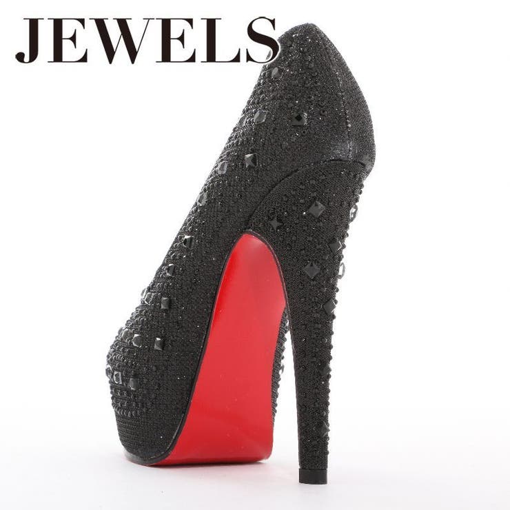 豪華に煌めくストーンの人気パンプス♪ 14cmヒールオープントゥパンプス | DressShop JEWELS | 詳細画像5 