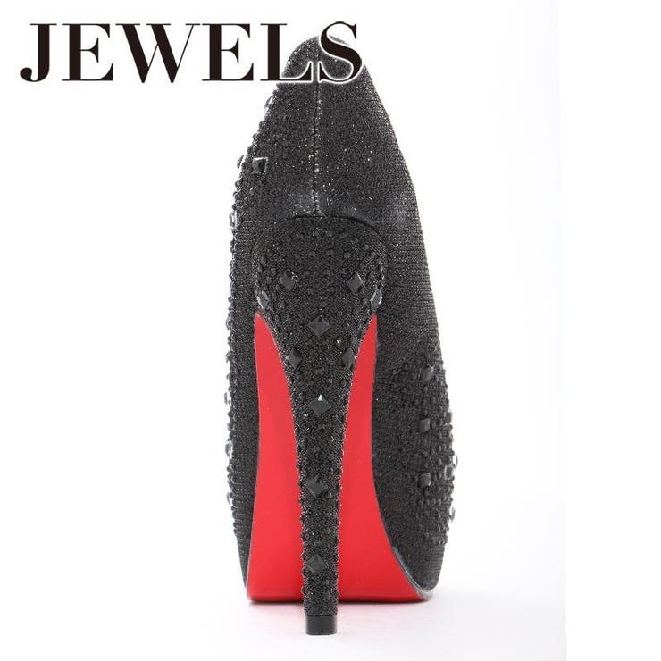豪華に煌めくストーンの人気パンプス♪ 14cmヒールオープントゥパンプス | DressShop JEWELS | 詳細画像6 