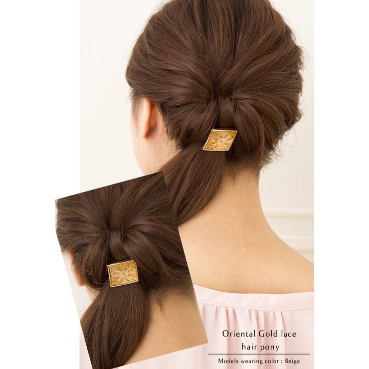 ヘアアクセサリー ヘアゴム スクエア[品番：VX000001075]｜Jewel