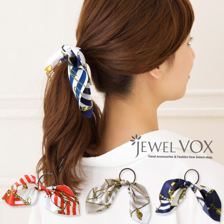スカーフ リボン ヘアポニー[品番：VX000003750]｜Jewel vox（ジュエル