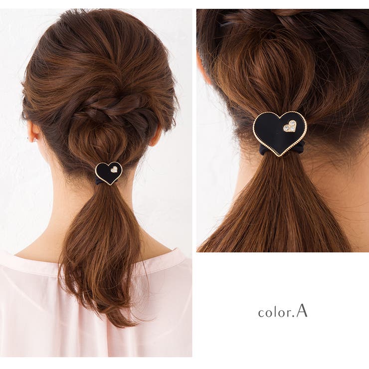 ヘアゴム ヘアアクセ ハート[品番：VX000004076]｜Jewel vox（ジュエル