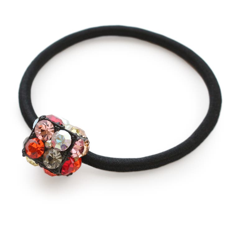 シュシュ ヘアゴム パープルキューブ