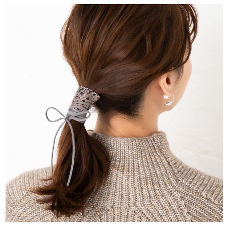 ヘアアクセサリー ワイヤーポニー風 アレンジ紐[品番