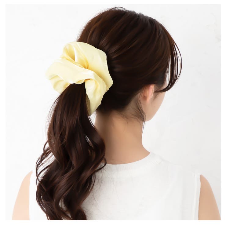 シュシュ  ヘアゴム  イエローブラウンブラック 楽天市場】シュシュ 黒（カラーイエロー）の通販