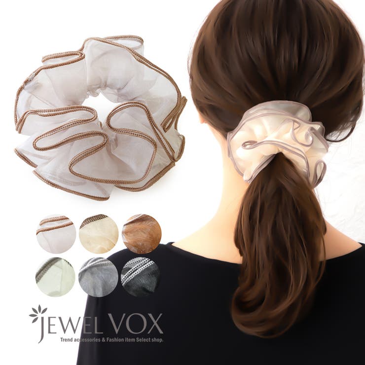 シュシュ ヘアゴム ヘアポニー | Jewel vox | 詳細画像1 