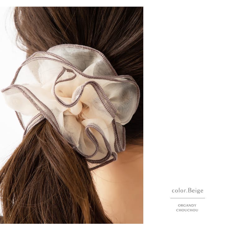 シュシュ ヘアゴム ヘアポニー | Jewel vox | 詳細画像4 