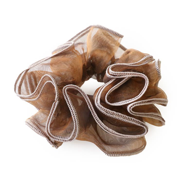 ブラウン | シュシュ ヘアゴム ヘアポニー | Jewel vox