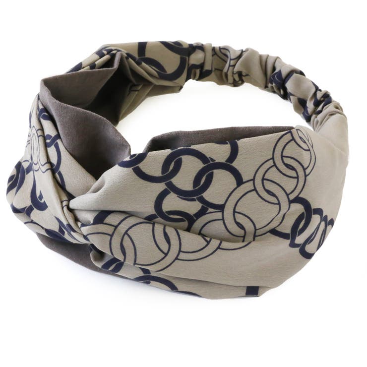 グレージュ | ヘアバンド ヘアアクセサリー 幅広 | Jewel vox