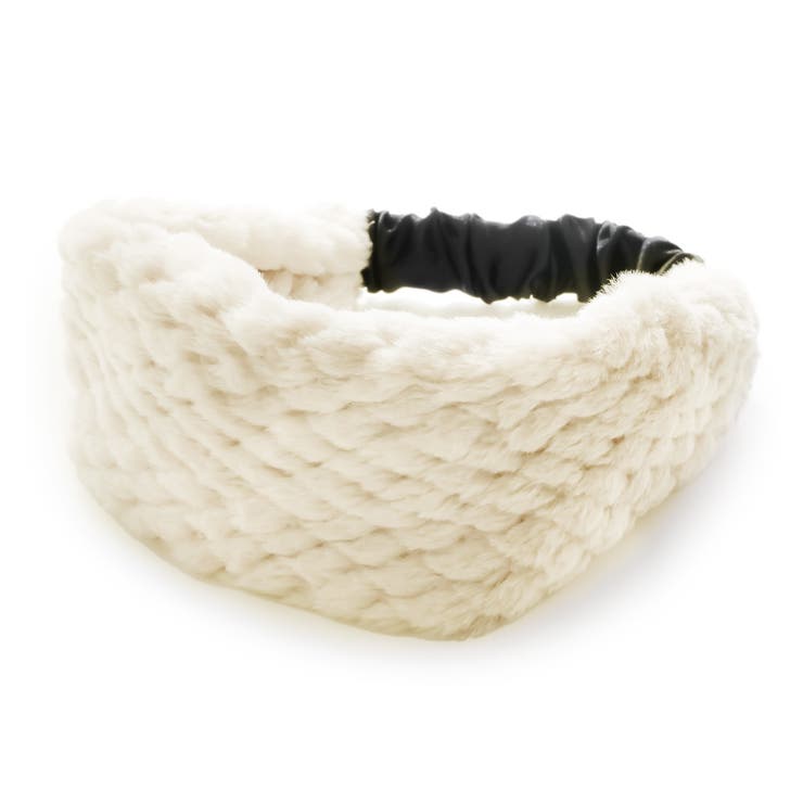 アイボリー | ヘアバンド フェイクファー カチューム | Jewel vox