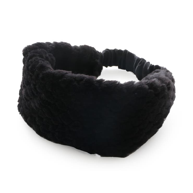 ブラック | ヘアバンド フェイクファー カチューム | Jewel vox