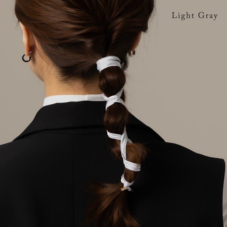ワイヤーポニー ヘアアクセ サテン風[品番：VX000007248]｜Jewel vox
