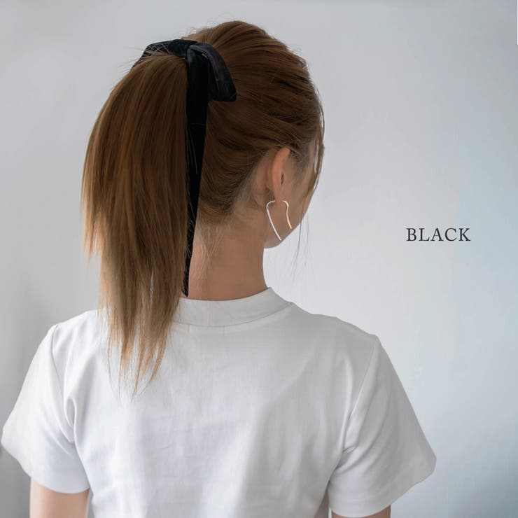 Cilsoie シルソワ　限定ポニーフック、リボン ポニーフック ヘアーフック リボン[品番：VX000007211]｜Jewel