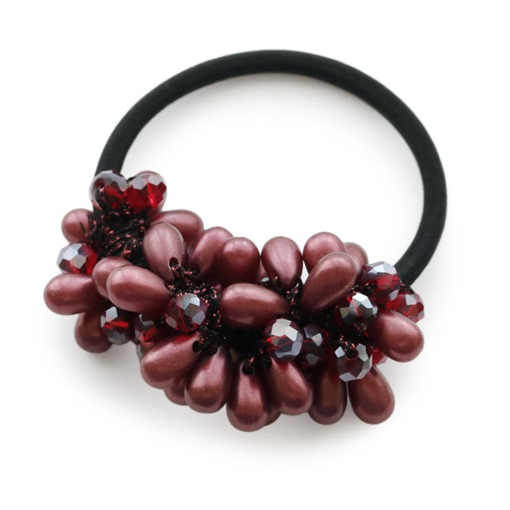 ワインレッド | ヘアゴム ヘアアクセ ヘアポニー | Jewel vox