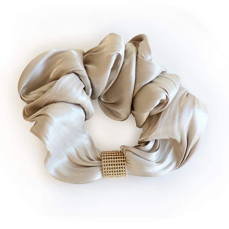 ベージュ | シュシュ ヘアゴム ヘアアクセ | Jewel vox