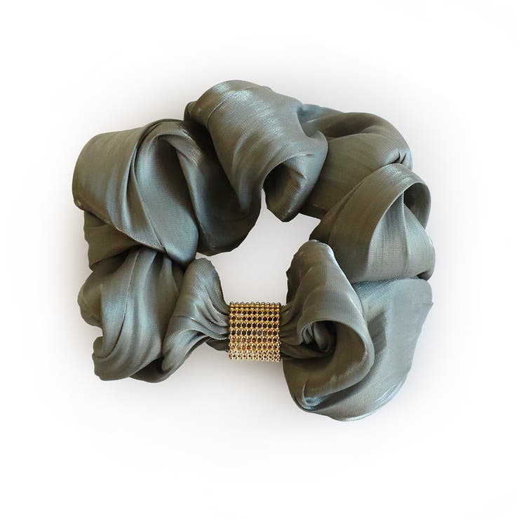 カーキ | シュシュ ヘアゴム ヘアアクセ | Jewel vox