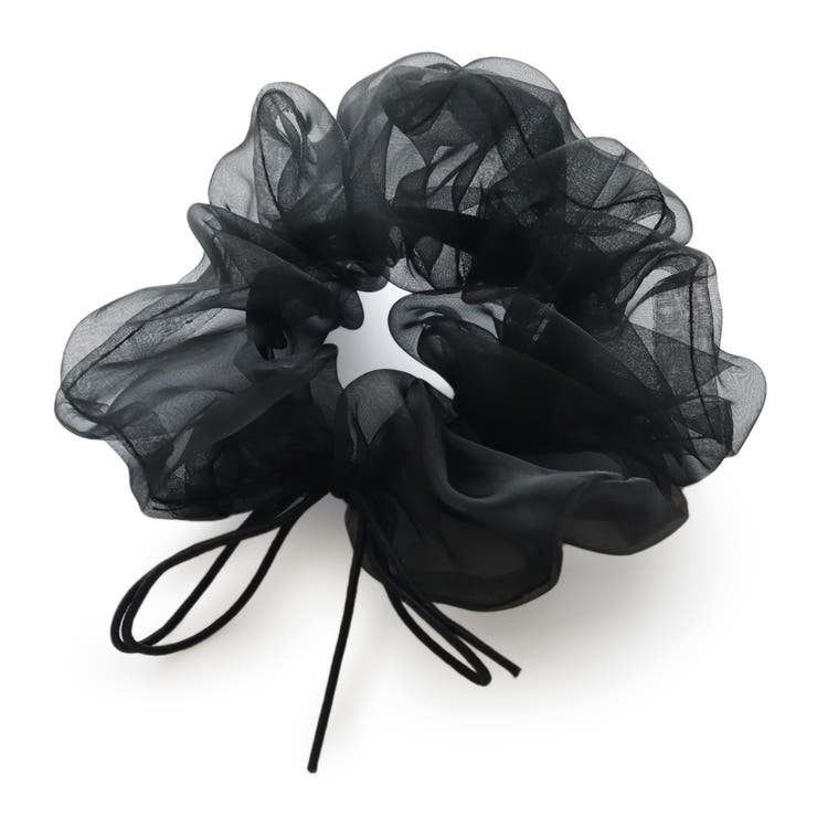 ブラック | シュシュ ヘアゴム ヘアアクセ | Jewel vox