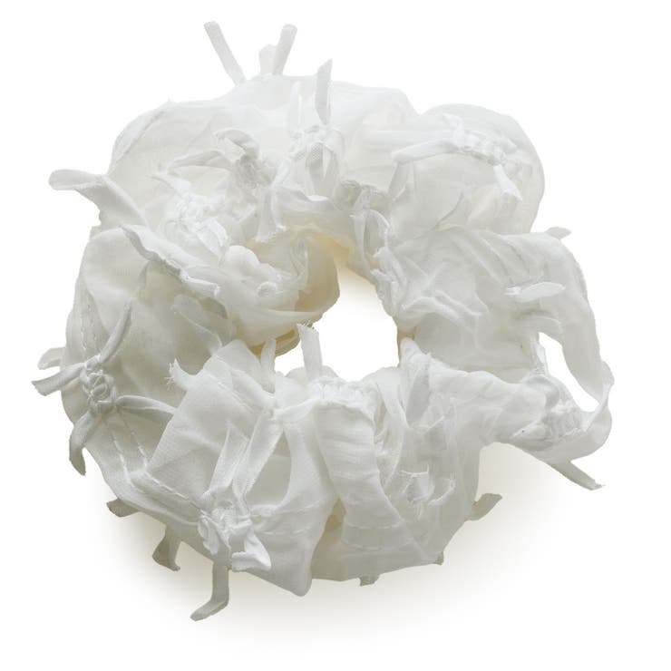 ホワイト | シュシュ ヘアゴム ヘアアクセ | Jewel vox