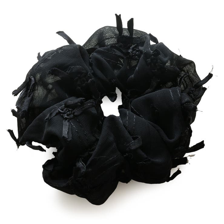 ブラック | シュシュ ヘアゴム ヘアアクセ | Jewel vox