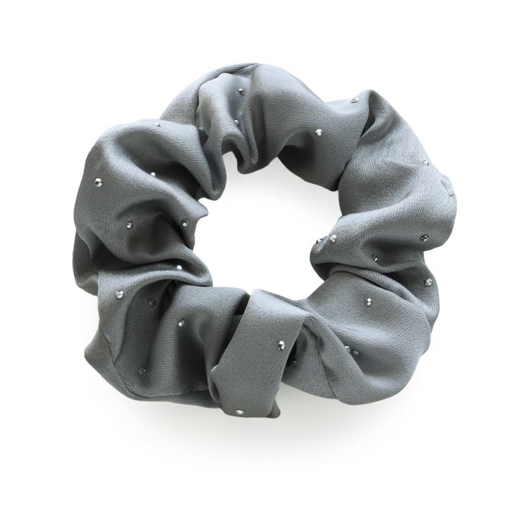 グレー | シュシュ ヘアゴム ヘアアクセサリー | Jewel vox