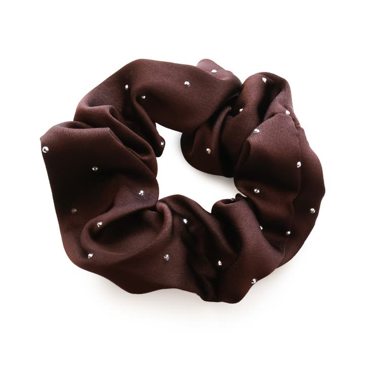 ブラウン | シュシュ ヘアゴム ヘアアクセサリー | Jewel vox