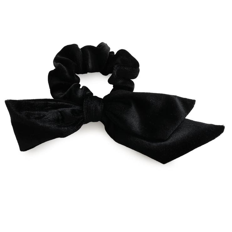 ブラック | シュシュ ベロア リボン | Jewel vox