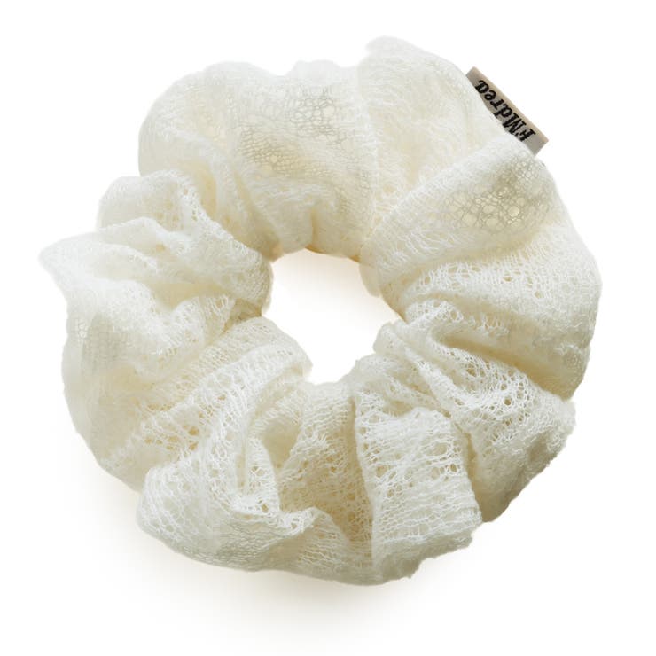 ホワイト | シュシュ ヘアゴム ヘアアクセサリー | Jewel vox