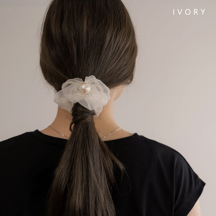 シュシュ ヘアゴム ヘアアクセサリー | Jewel vox | 詳細画像4 