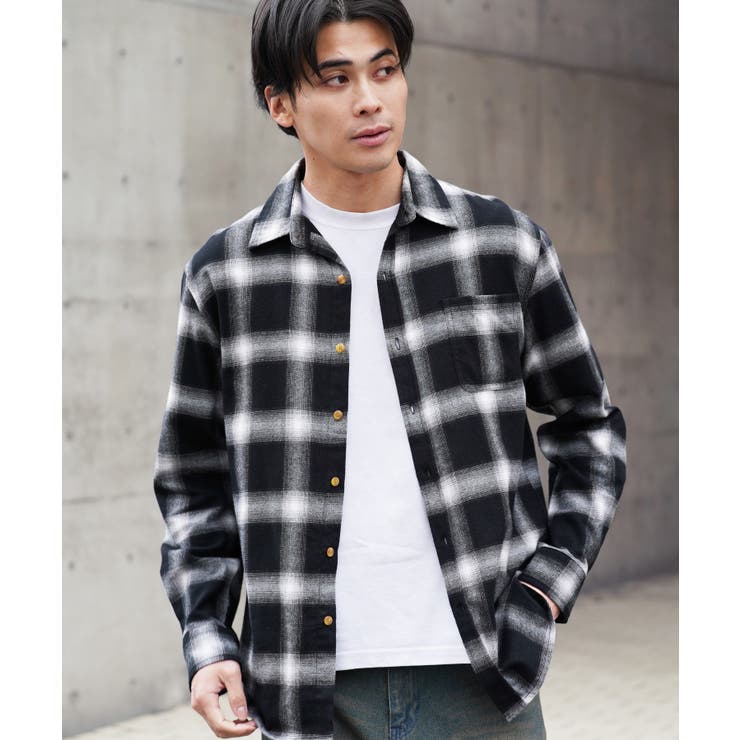 チェックシャツ メンズ ネルシャツ[品番：JG000012791]｜JIGGYS SHOP
