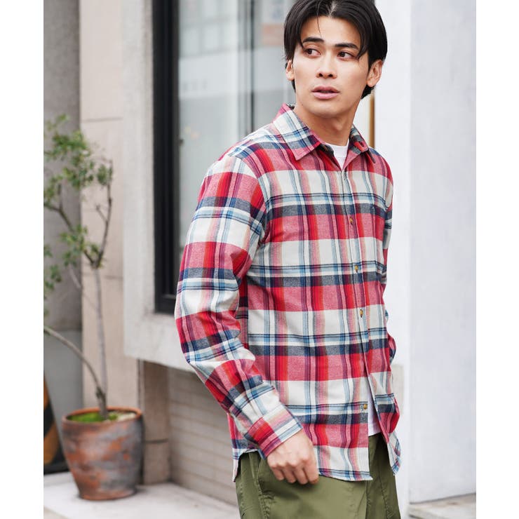 チェックシャツ メンズ ネルシャツ[品番：JG000012791]｜JIGGYS SHOP