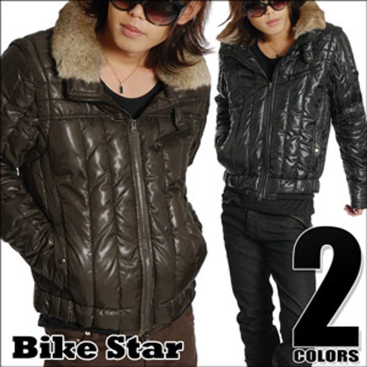 ◇BikeStar(バイクスター) ラビットファー付3WAYブルゾン◇お兄系 M 
