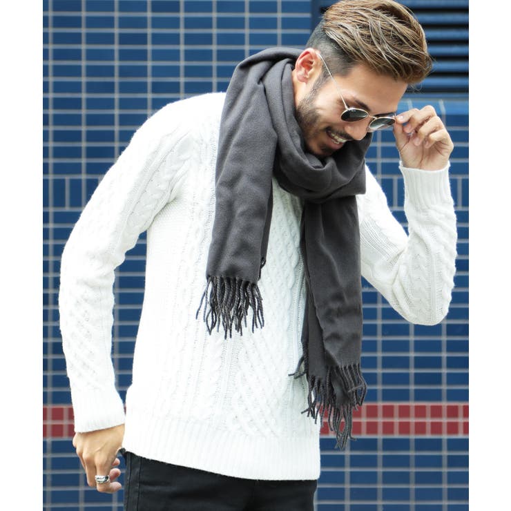 ソリッドグレー | 定番 マフラー チェック | JIGGYS SHOP