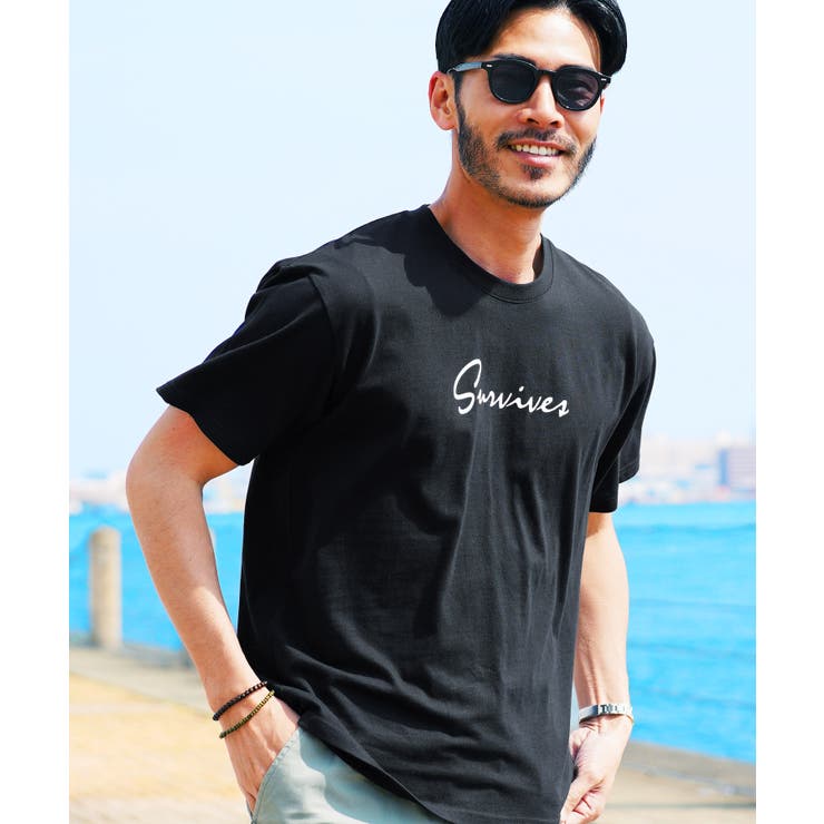 Tシャツ メンズ オーガビッツマルチロゴパターンTシャツ[品番