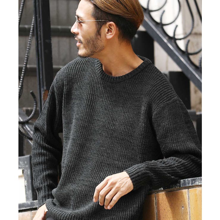 畦編み ニット セーター タートル クルー モック メンズ 厚手 暖か メンズ 品番 Jg Jiggys Shop ジギーズショップ のメンズファッション通販 Shoplist ショップリスト
