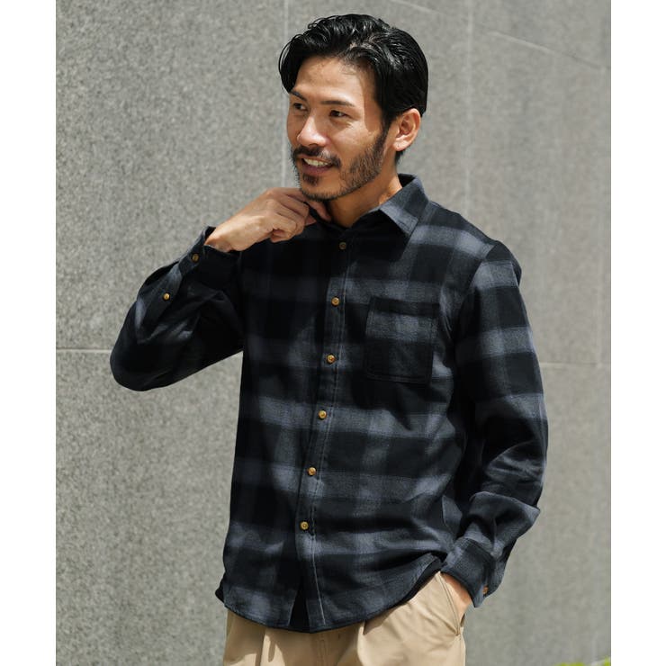 【激安通販 オンラインショップ】 チェックシャツ メンズ ネルシャツ[品番：JG000012791]｜JIGGYS トップス
