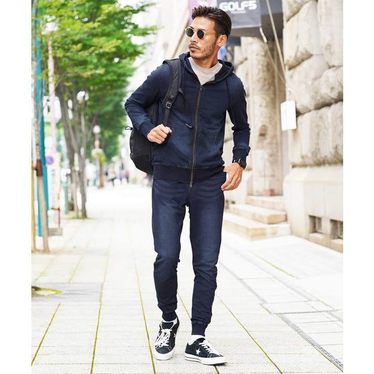 ◇スウェットデニムセットアップ◇[品番：JG000012646]｜JIGGYS SHOP