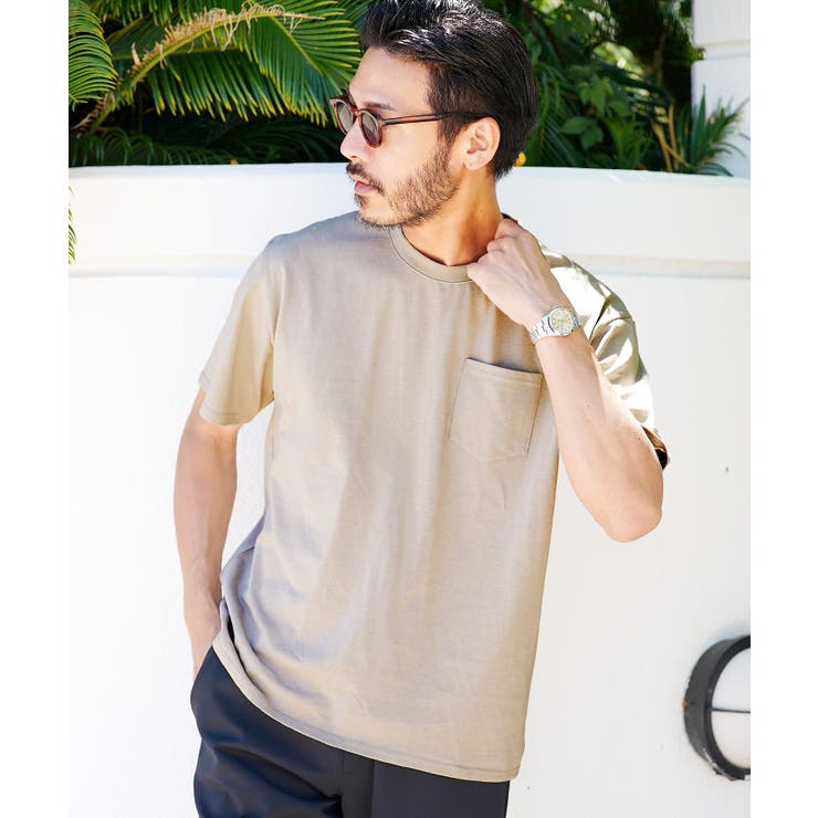 Tシャツ メンズ ポケットtシャツ[品番：JG000013261]｜JIGGYS
