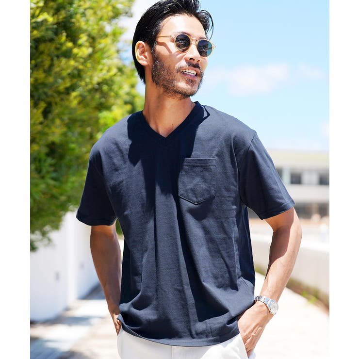Tシャツ メンズ ポケットtシャツ[品番：JG000013261]｜JIGGYS