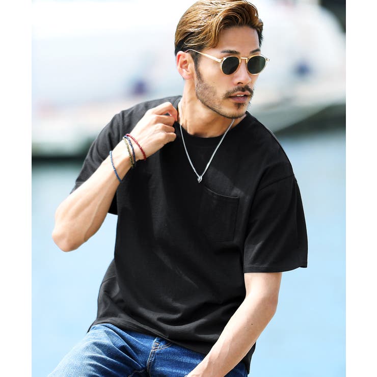 ブラック（クルーネック） | Tシャツ メンズ ポケットtシャツ | JIGGYS SHOP