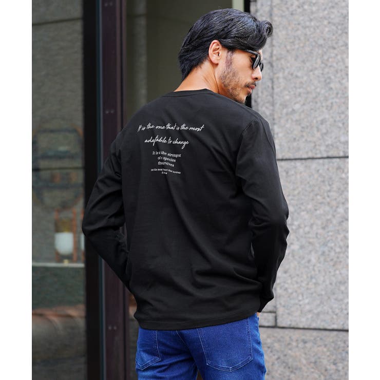ロンT メンズ 長袖Tシャツ◇[品番：JG000014332]｜JIGGYS SHOP