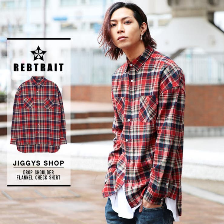 Rebtrait ドロップショルダーネルチェックシャツ シャツ 長袖 品番 Jg Jiggys Shop ジギーズショップ の メンズファッション通販 Shoplist ショップリスト