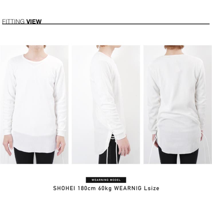 男！トルコ製 90s SABOTAGE レースアップ サーマルカットソーL ◇サーマルロング丈レースアップロンT◇[品番：JG000009228]｜JIGGYS