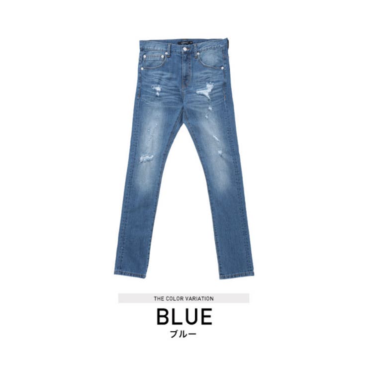 ◇ダメージ加工デニムパンツ◇[品番：JG000009280]｜JIGGYS SHOP