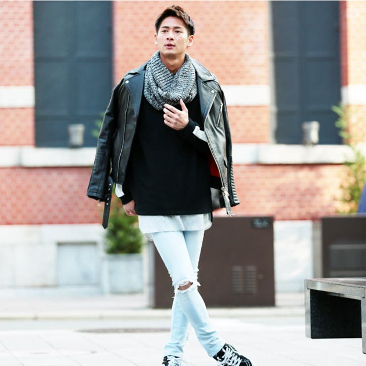 ボリュームニットスヌード ストール マフラー スヌード 品番 Jg Jiggys Shop ジギーズショップ のメンズファッション 通販 Shoplist ショップリスト