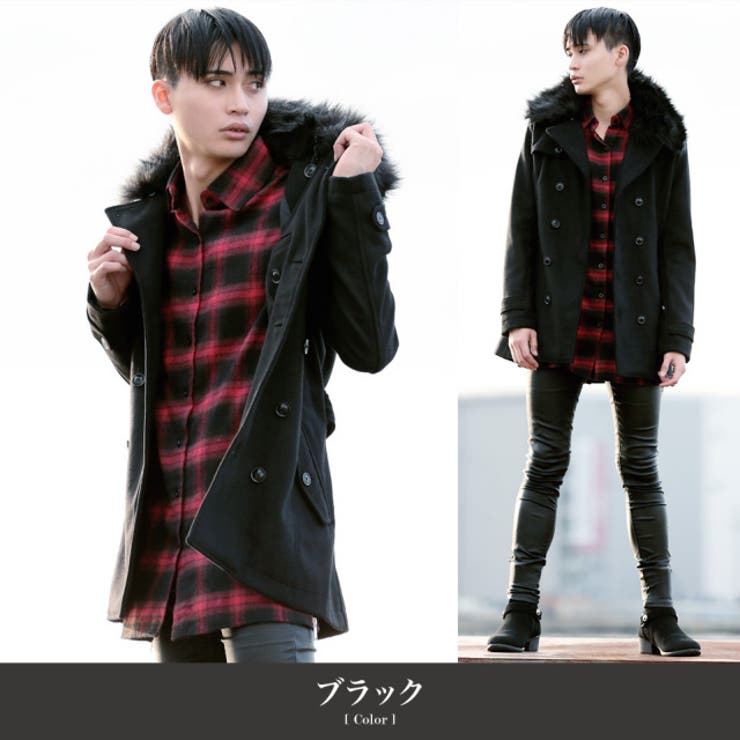 SEANA(シーナ) ファー脱着 ショート トレンチコート[品番