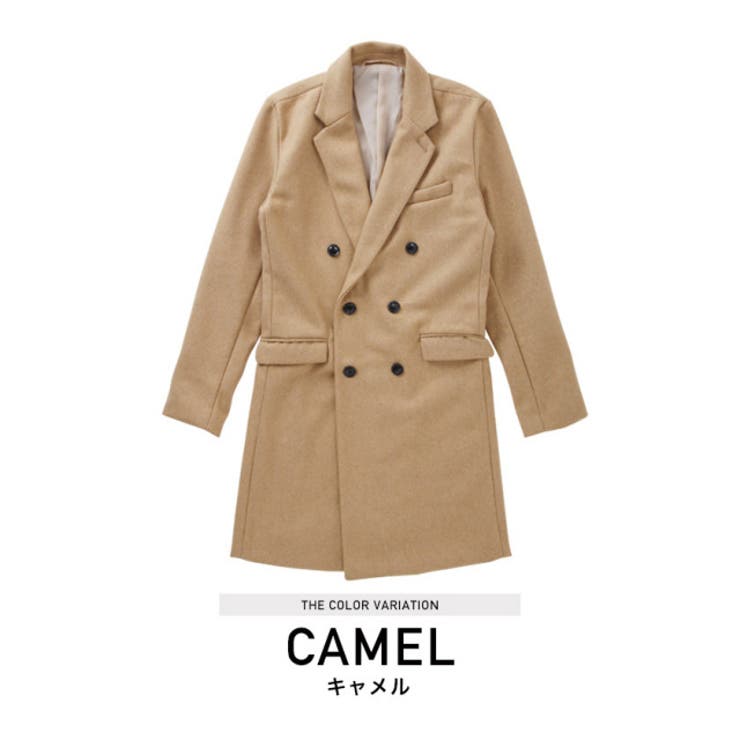♡Y♡　rosymonster 完売コート　キャメル New【キャメル】高級ソフトウール混ポケット付きステンカラーコート