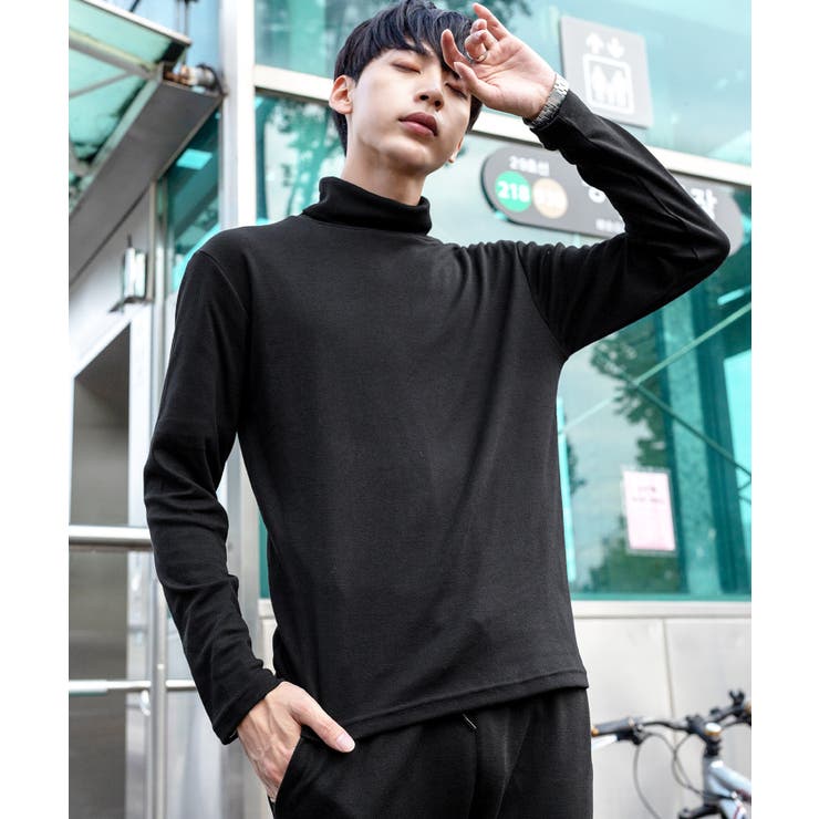 韓国 メンズ ロンT◇G.O.C(ジーオーシー)タートルネック