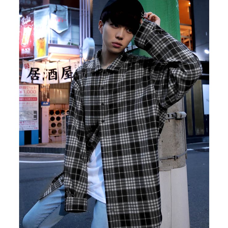 韓国 メンズ◇G.O.C(ジーオーシー)ビッグシルエット チェック
