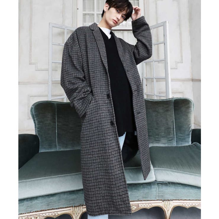 【XL】チェスターコート ロングコート アウター 冬服 メンズ 韓国ファッション