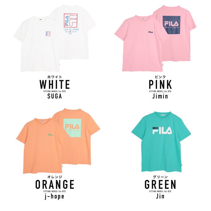 韓国 Tシャツ メンズ 服 BTS×FILA Tシャツ [品番：JG000012070]｜G.O.C（ジーオーシー）のメンズファッション通販